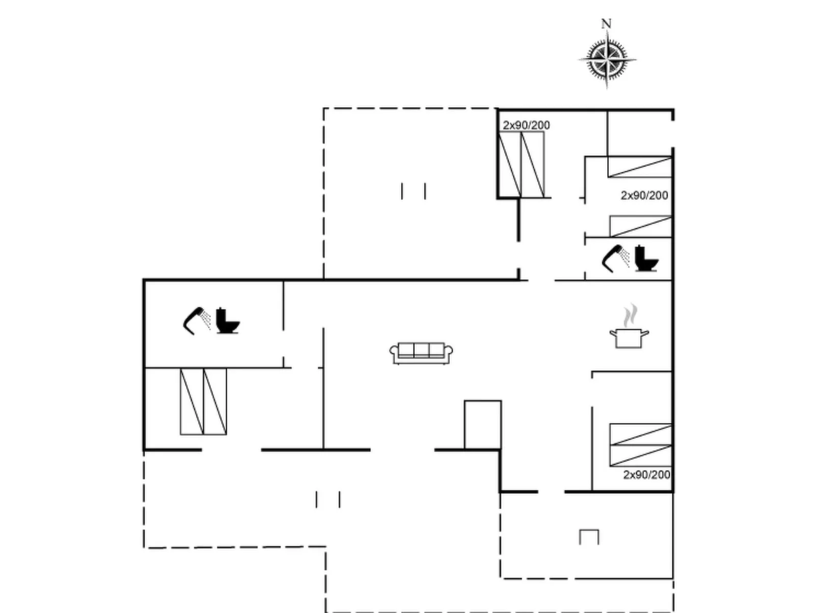 "Malwina" - 800m from the sea-Drinnen
