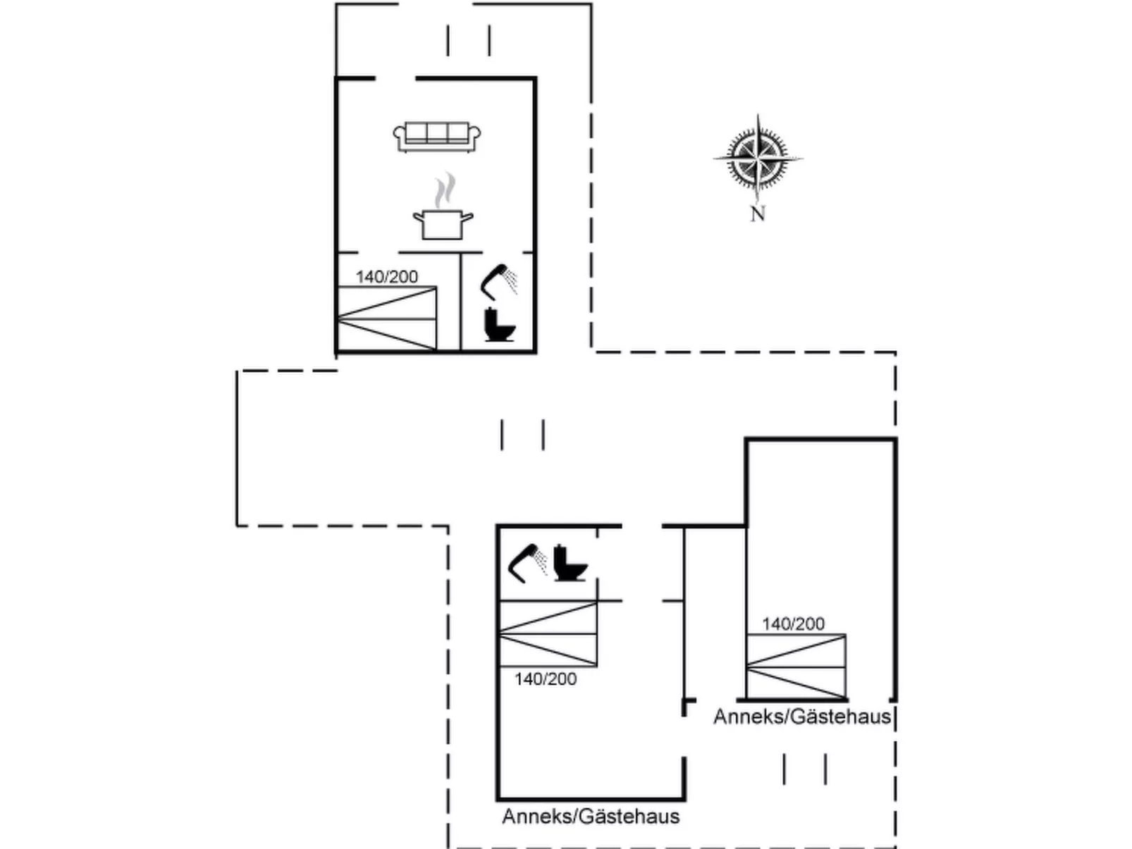 "Ascen" - 300m from the sea-Dedans