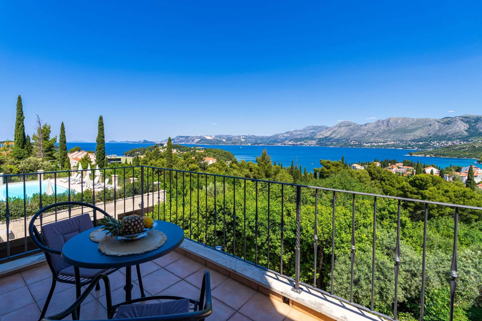 Villa Alegria Cavtat - One Bedroom Apartment with Balcony and Sea View (Apartment A)-View