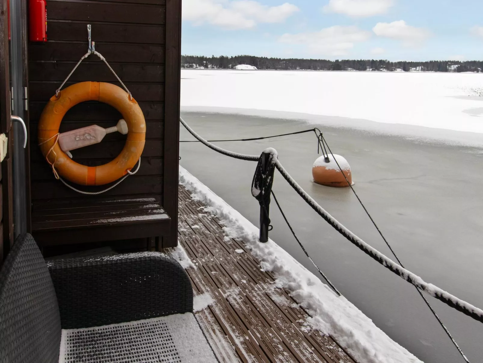 Sauna boat haikara-Dedans