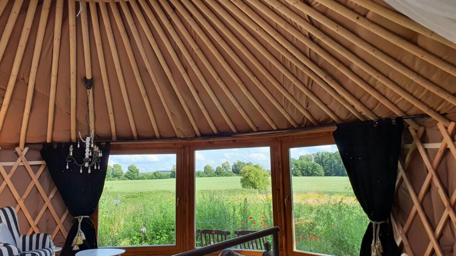 Glamour-Camping-Aussicht Sommer