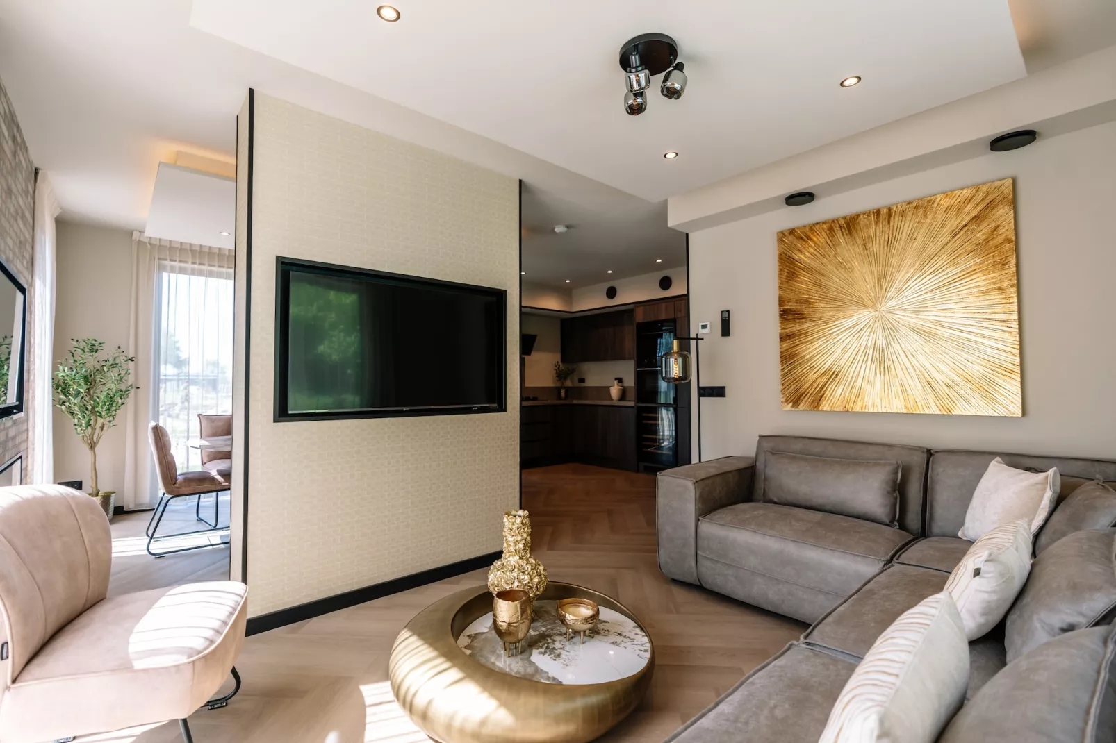 Villa Watergloed | 10 personen-Living room