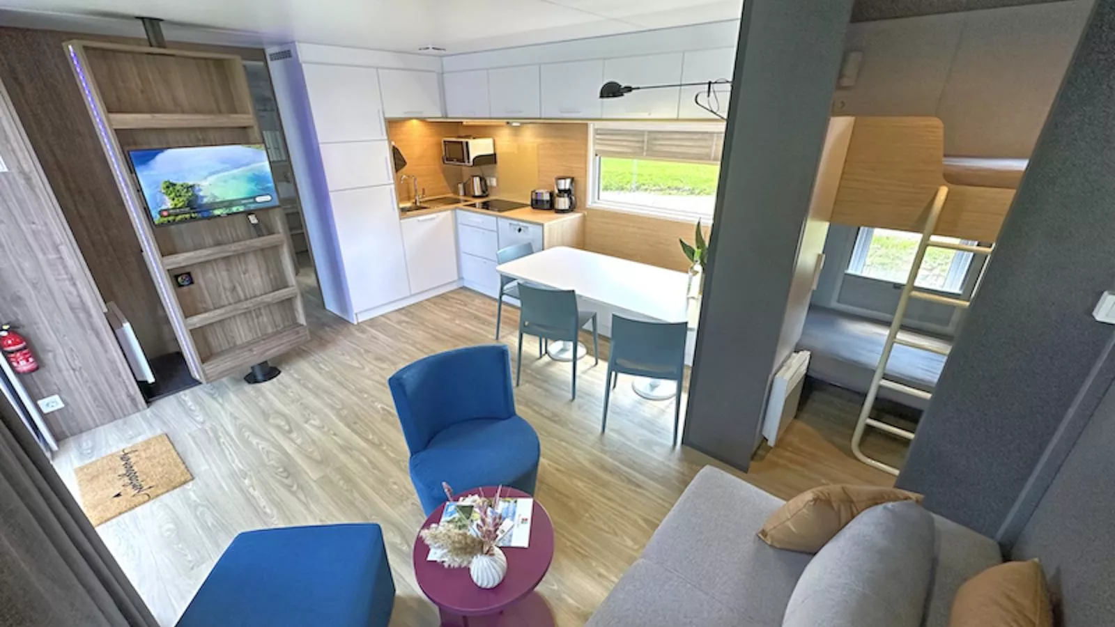 Feriendorf Seeblick - Tiny Chalet Nr 6-Living room