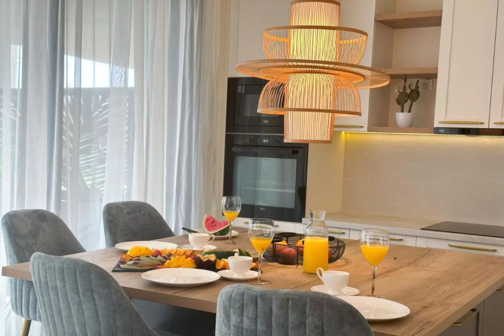 Leonarda Waterfront Residences- One-Bedroom Apartment With Terrace (The Sunset One) -S2-Kitchen