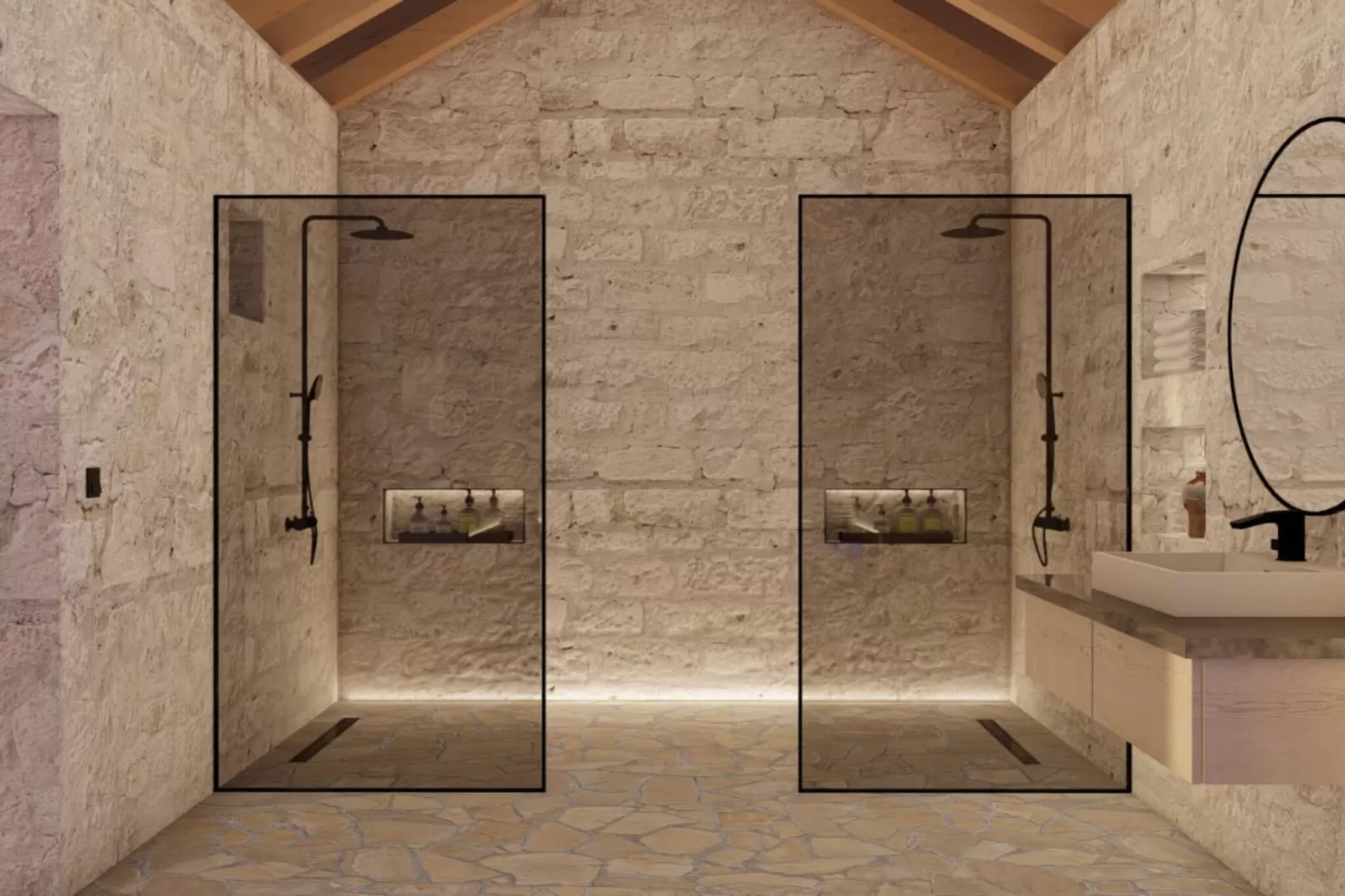 Villa Marina - Five Bedroom Villa With Pool-Salle de bain