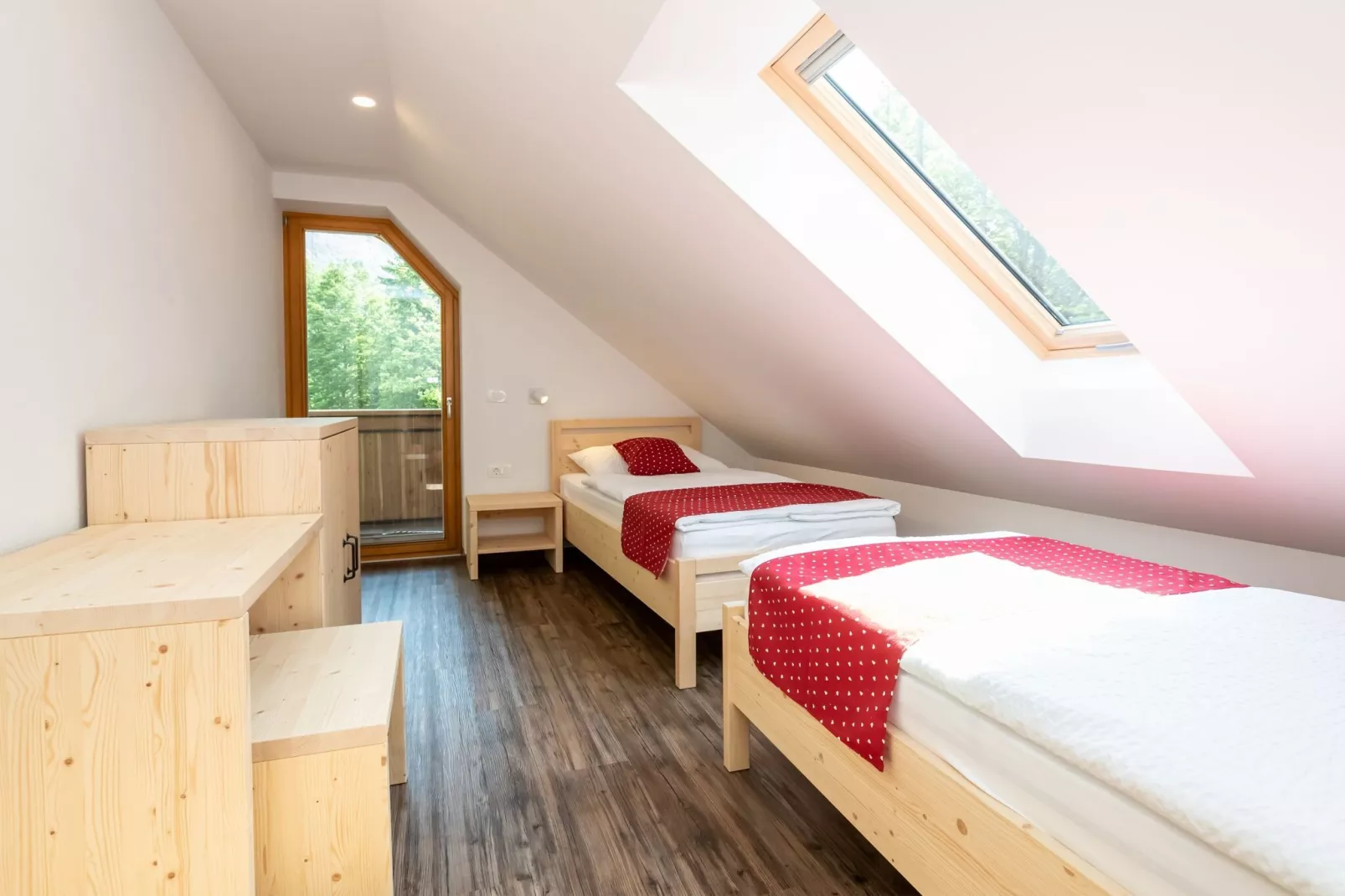 The Woodland Nook Apartments Bohinj - Standard Two Bedroom Apartment with Balcony (owner D)-Bedroom
