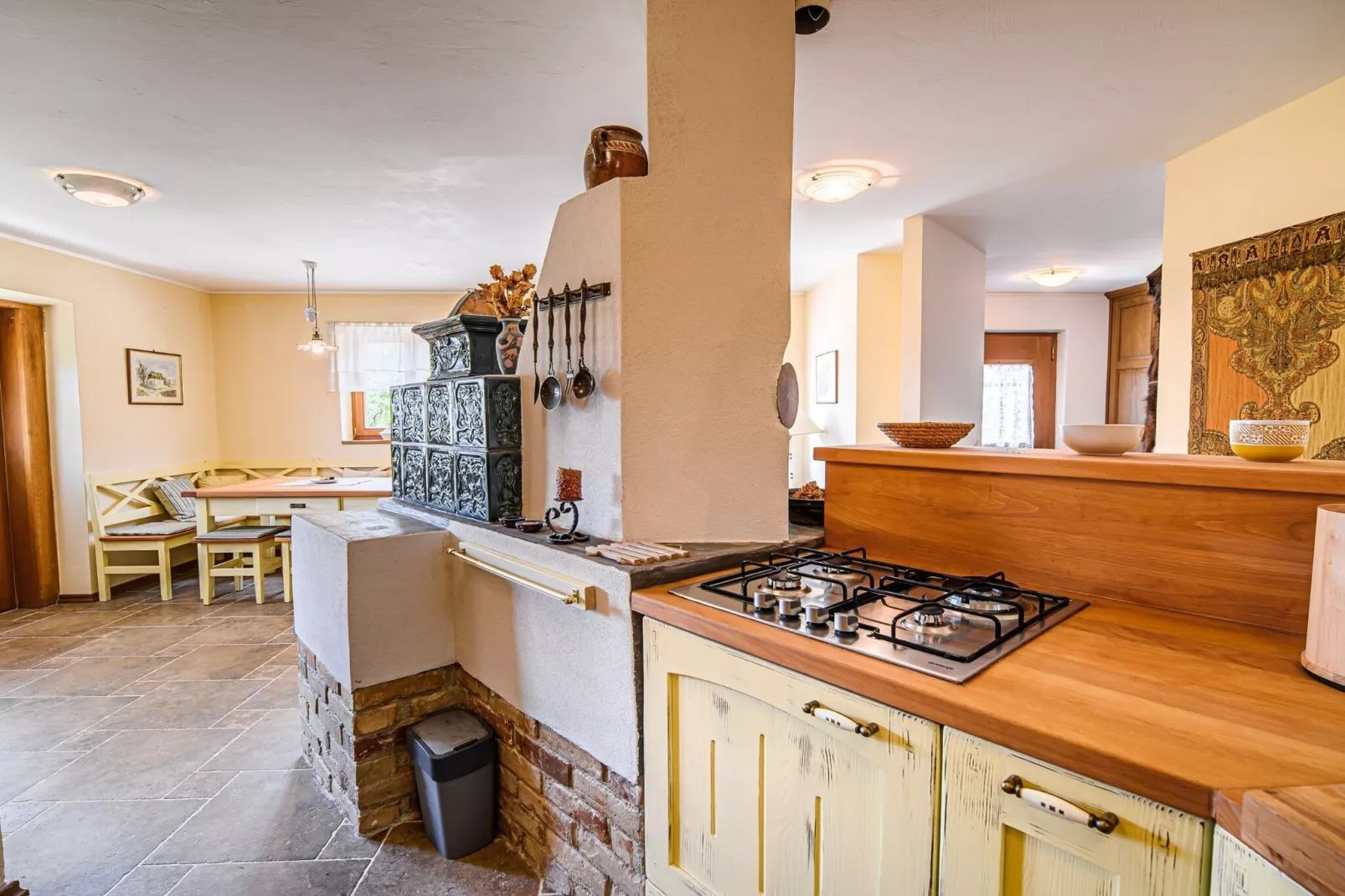 Hidden Authentic Haven Apartments - One Bedroom Apartment with Terrace-Kitchen