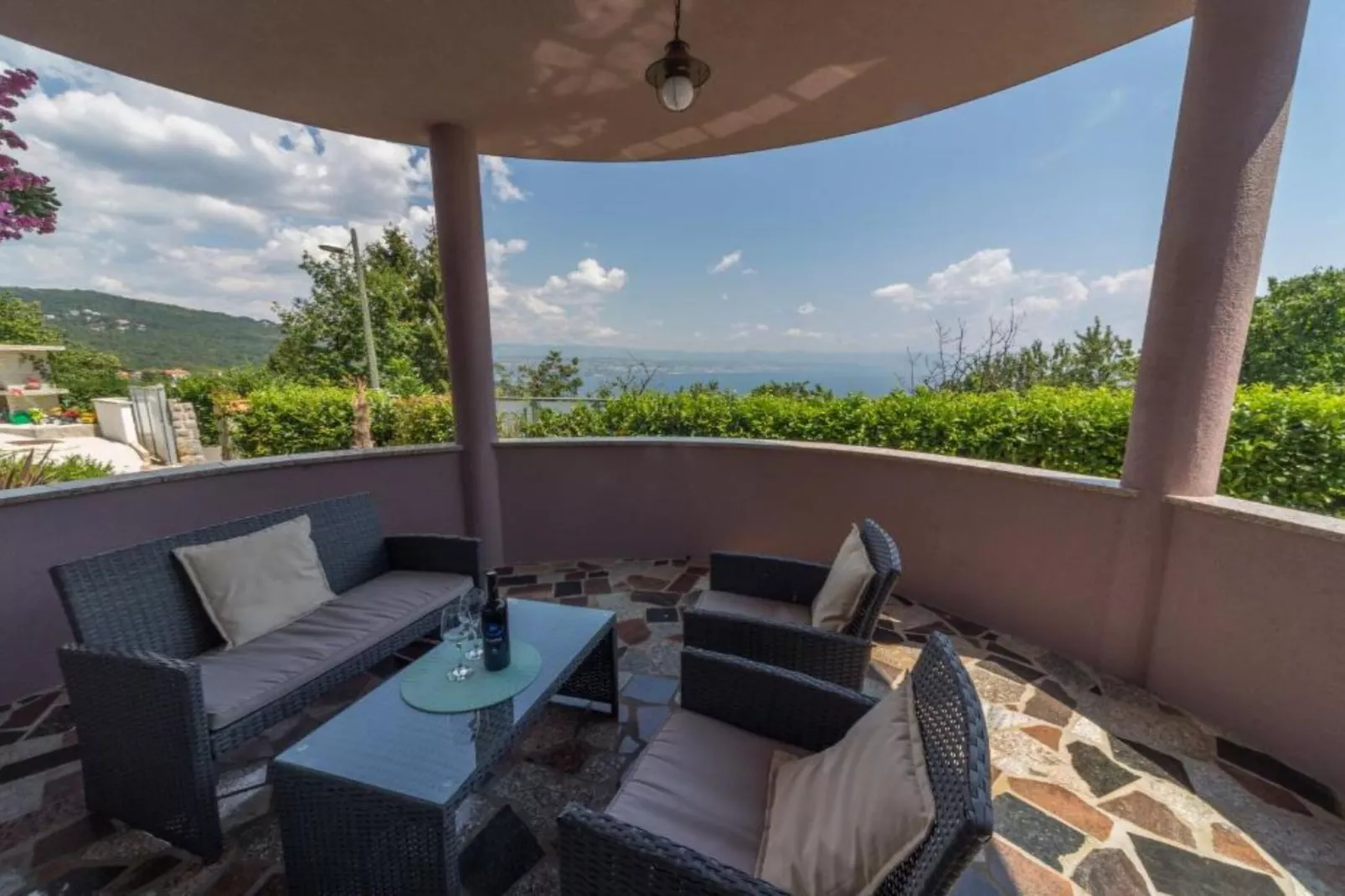 Apartments Melanie - Oprić Hills Two bedroom apartment with sea view (B)-Terrasse/Balkon