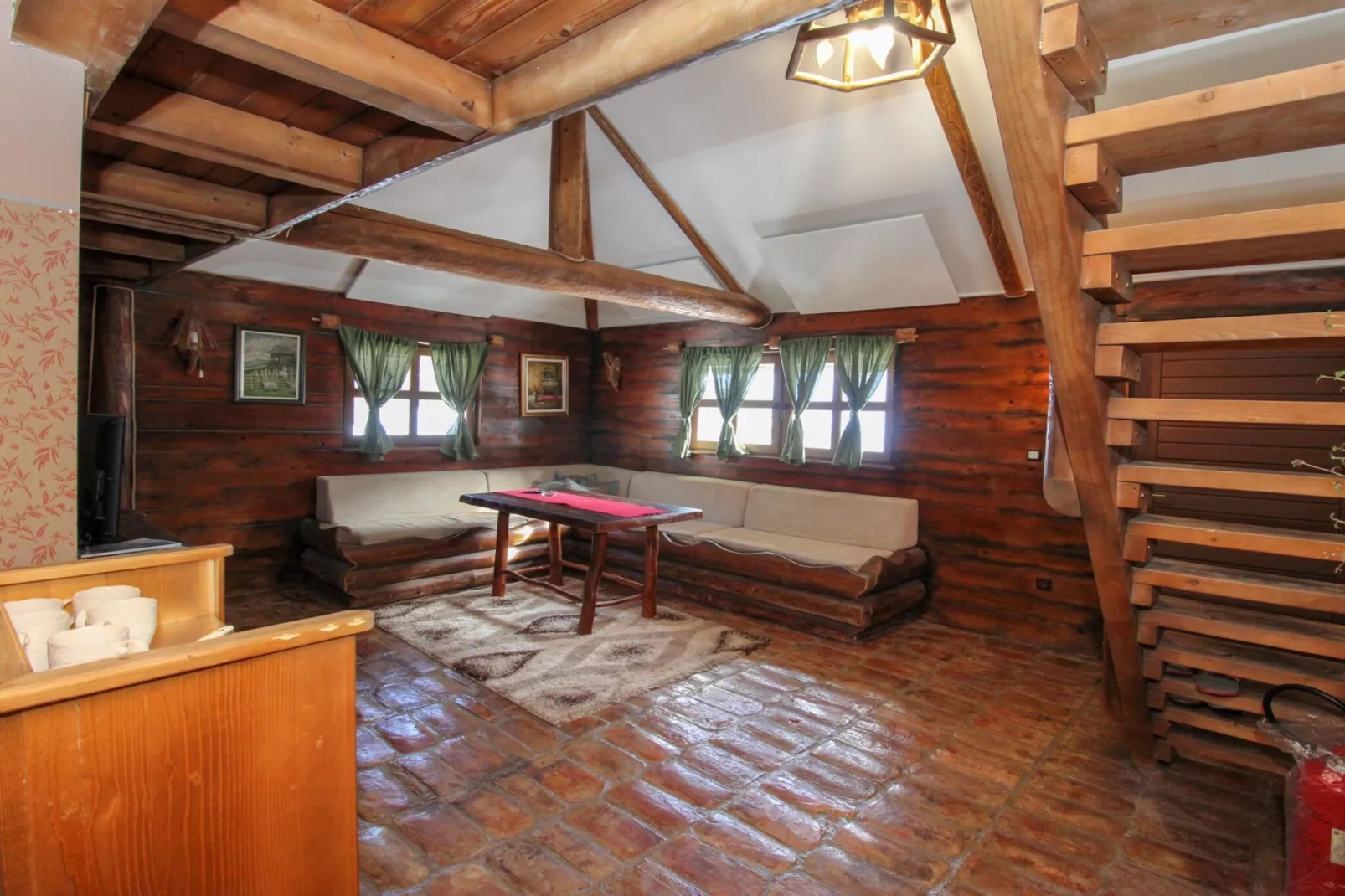 Ethno Village Dolina Mira - Two Bedroom Holiday Home (Zelengora)-Stairs