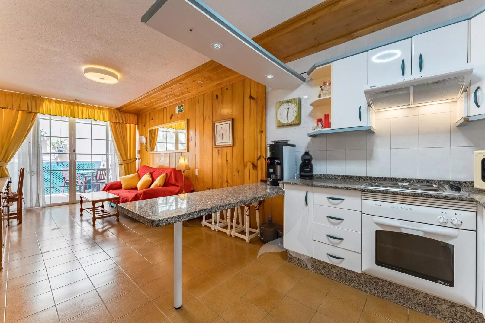 Delfin 101A Jardin Privado-Küche