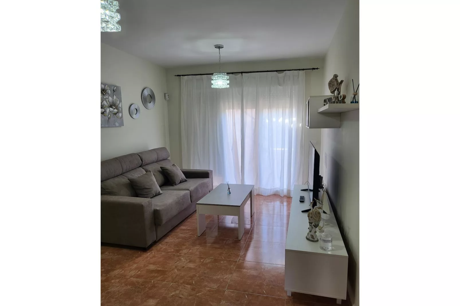 CT 351 AL - Faro's Atico Duplex con piscina privada - Vera Playa-Living room