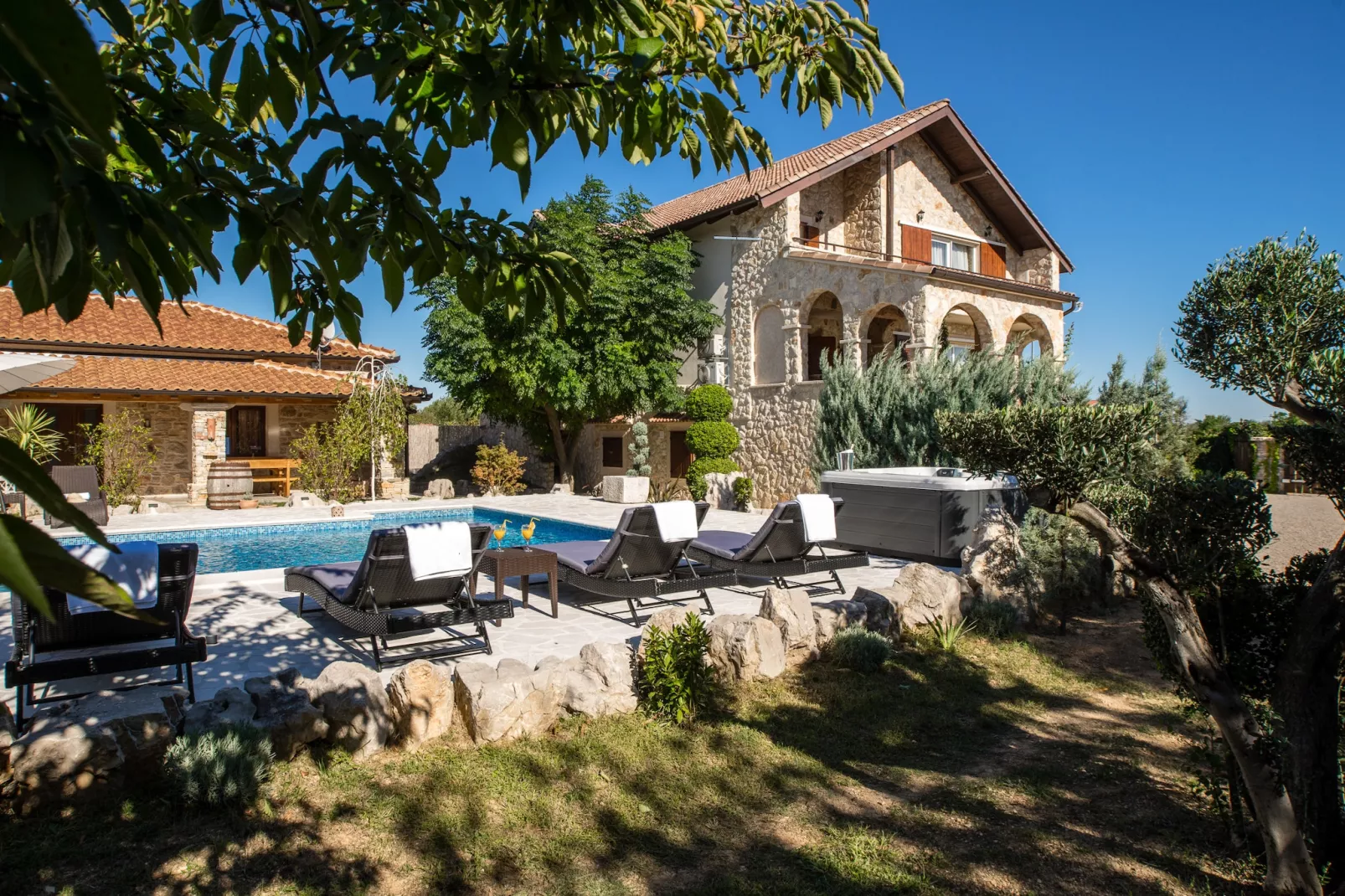 Villa Olea with private heated pool-Extérieur été