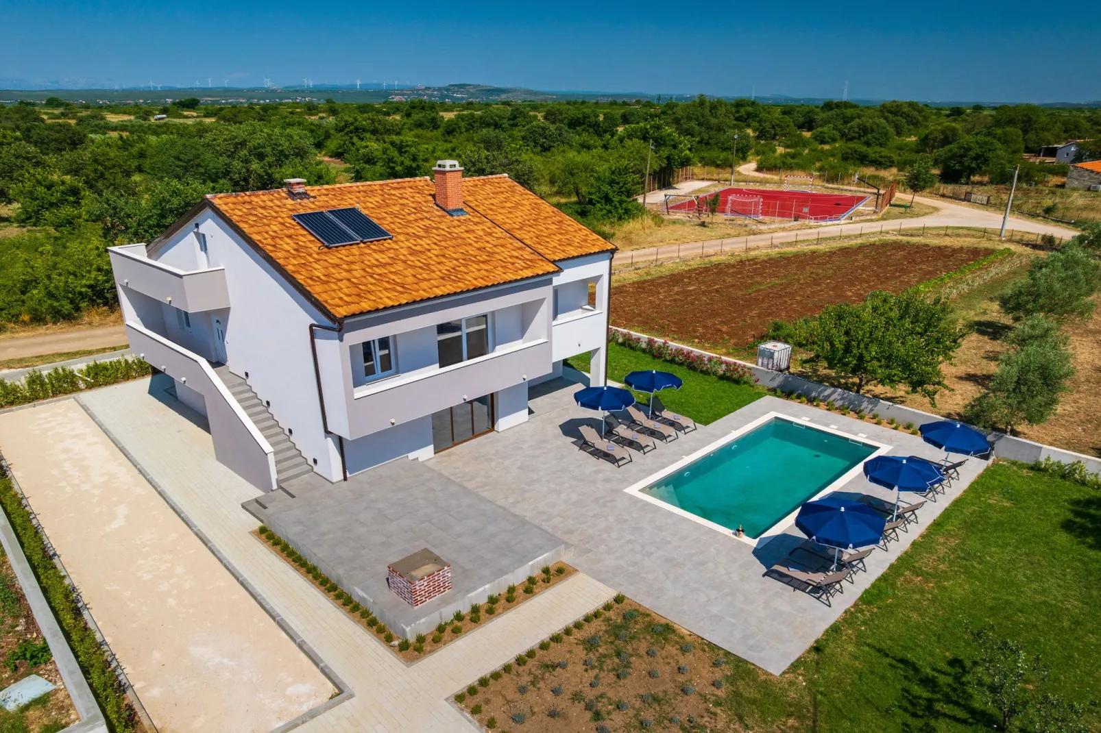 Villa Campi Dalmatia-Extérieur été