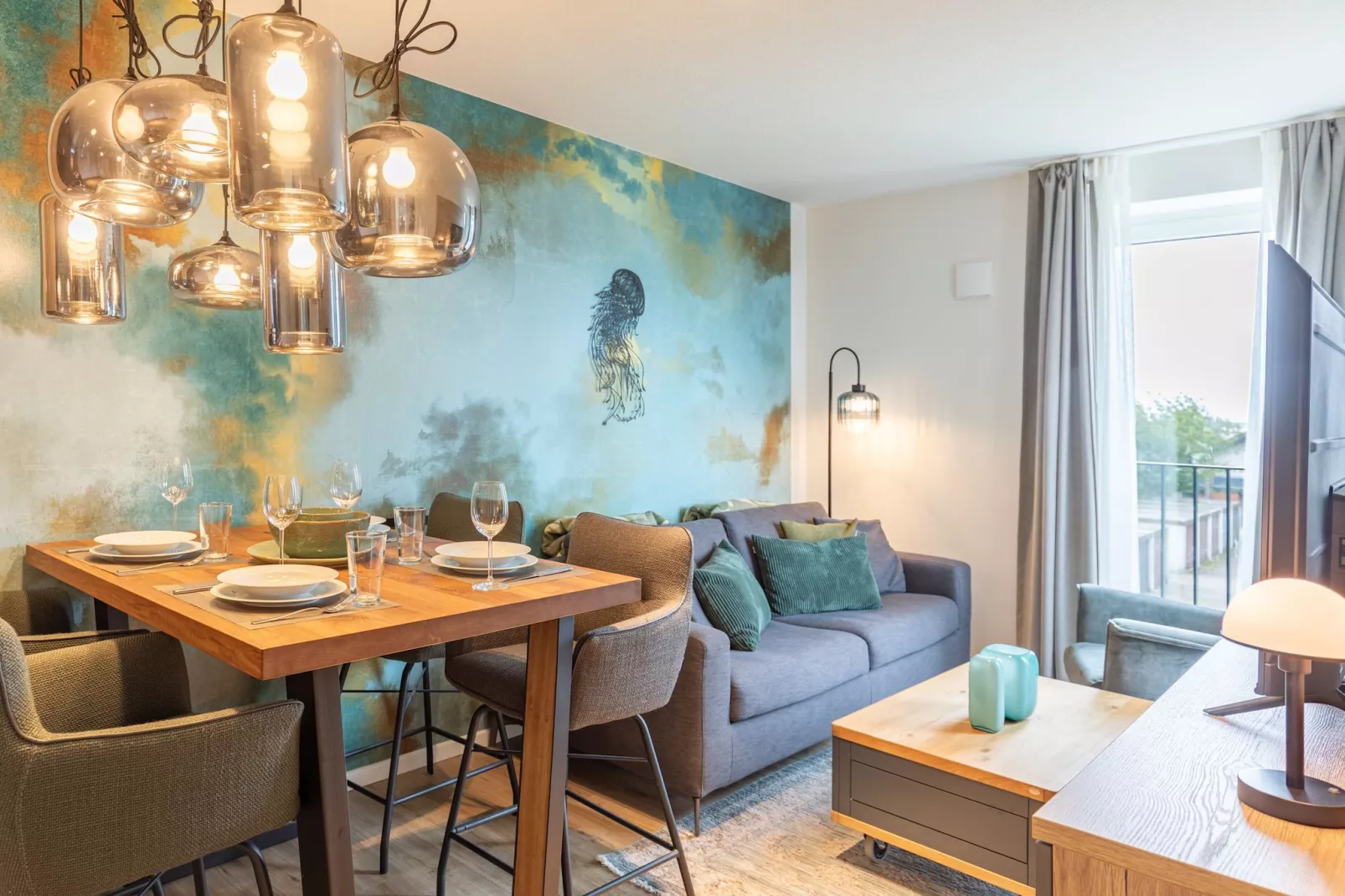 Küstenbrise de Luxe auf Nordstrand-Salle à manger