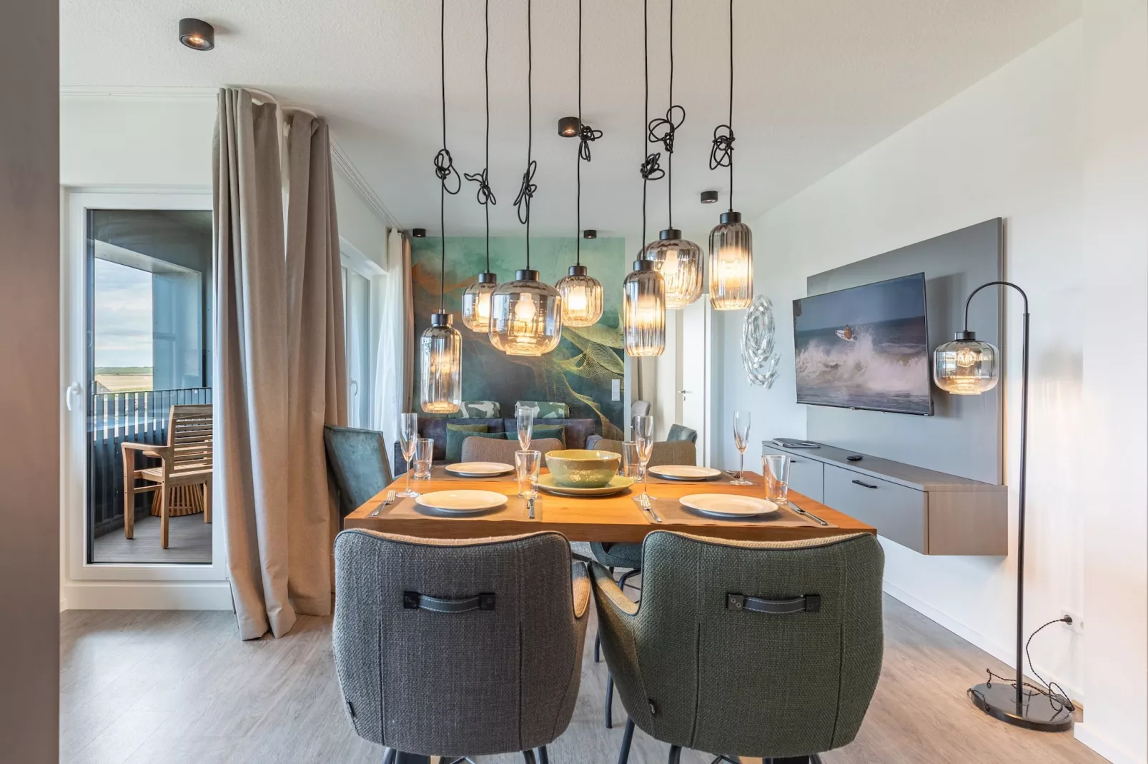 Wattblick de Luxe auf Nordstrand-Salle à manger