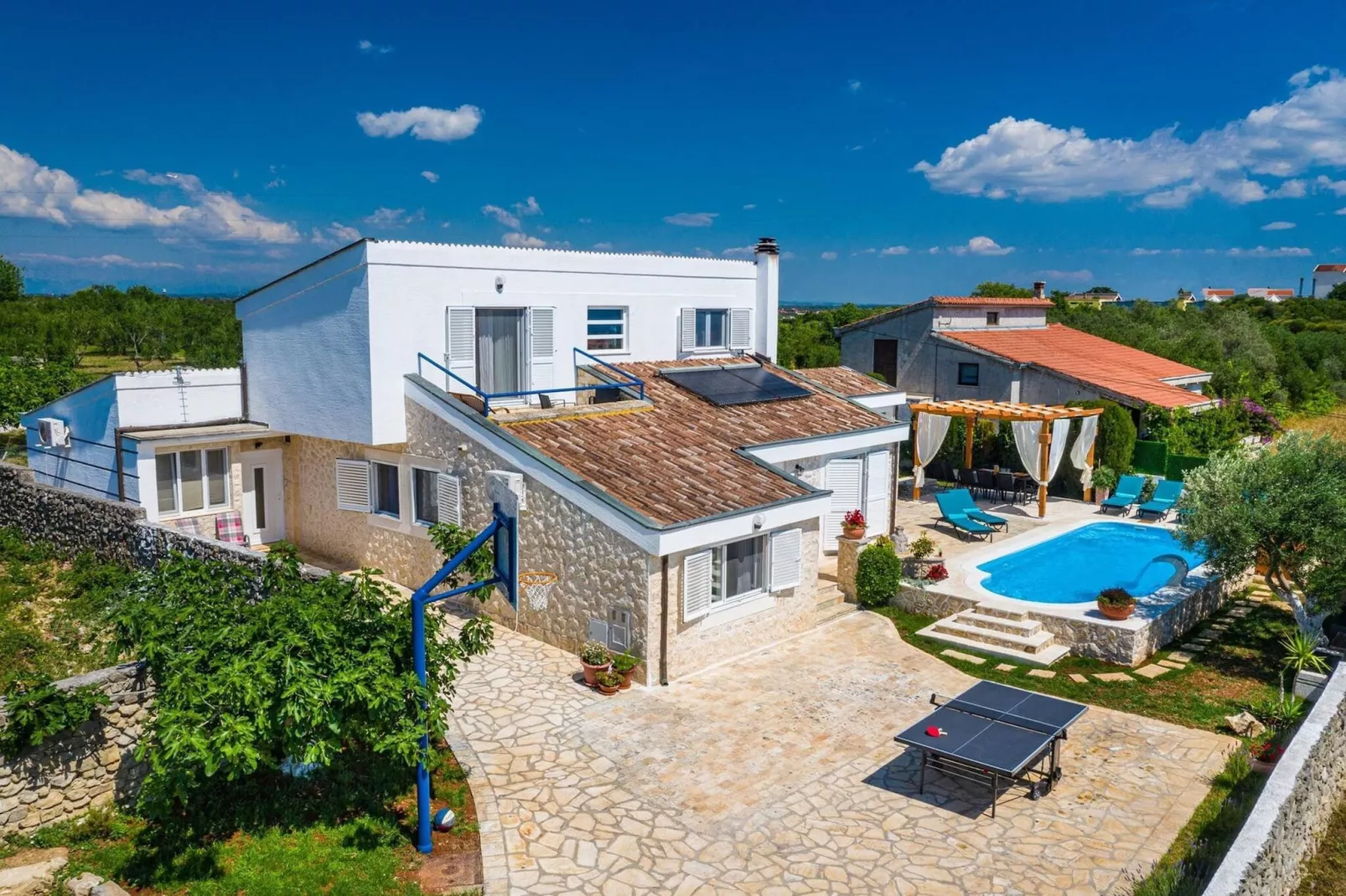 Sea view Villa Elia-Außenbereich Sommer