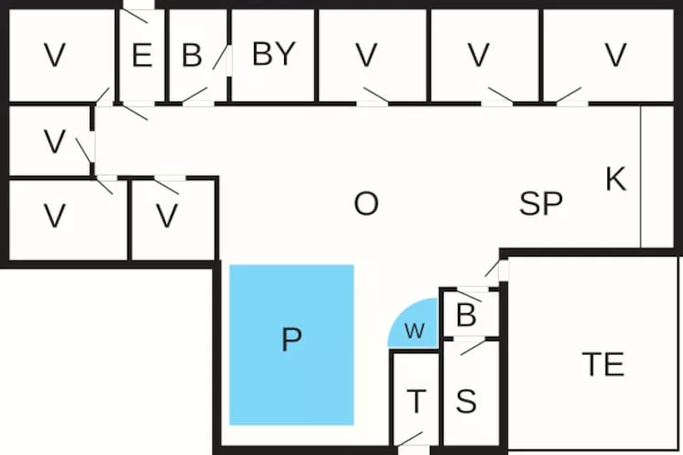Maison de vacances pour 14 a Harboøre-Plan