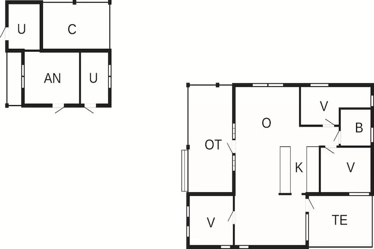 6 person holiday home in Glesborg-Floor plan