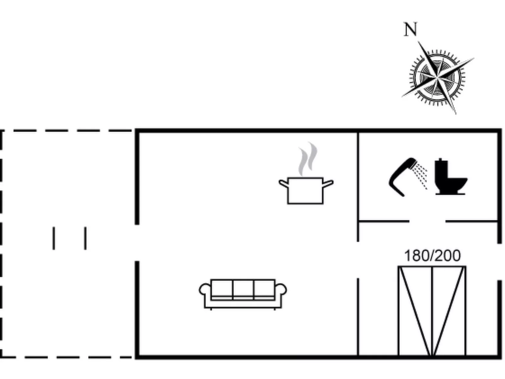 "Lenke" - 100m from the sea-Inside