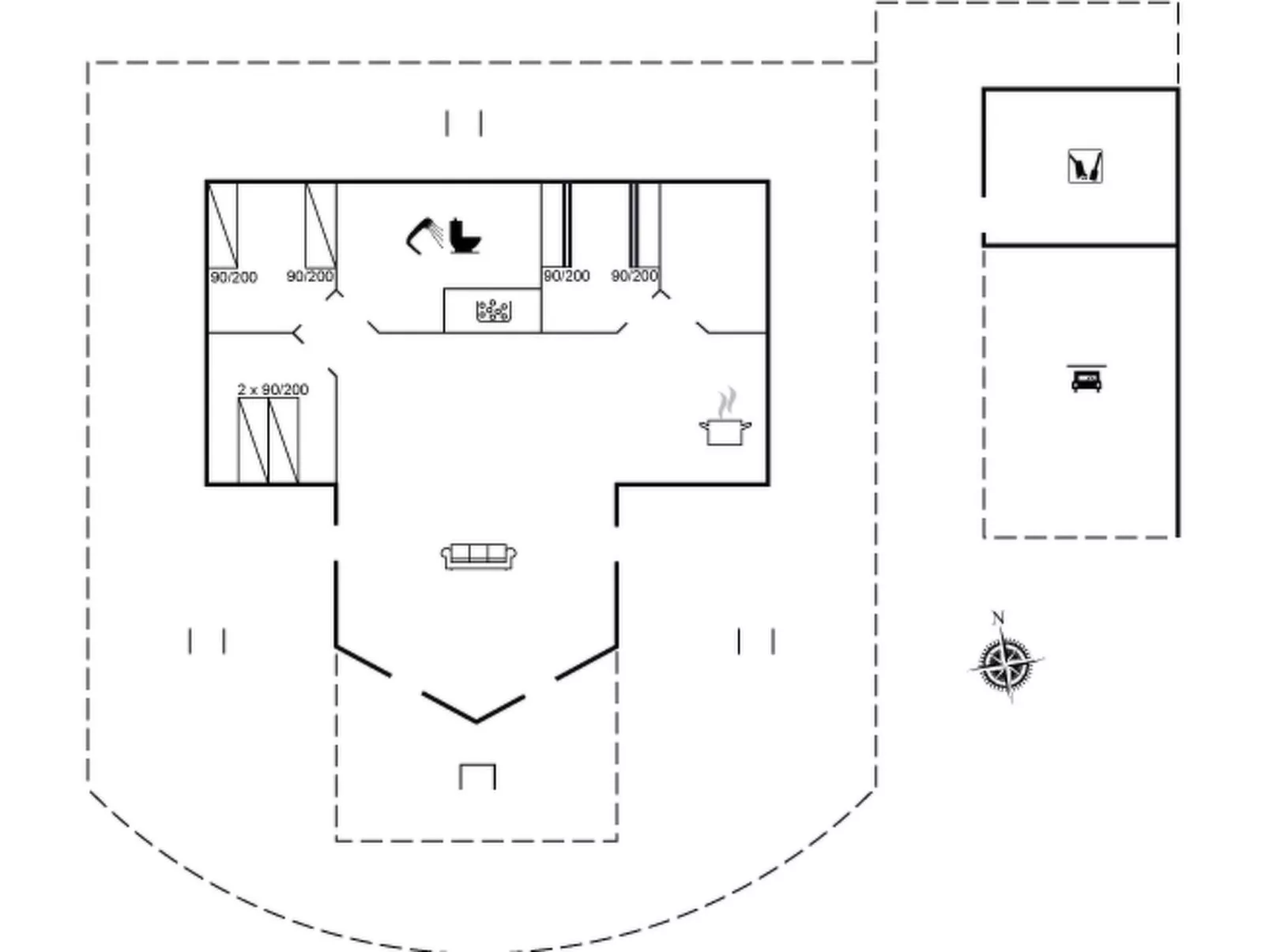 "Eljas" - 200m to the fjord-Inside