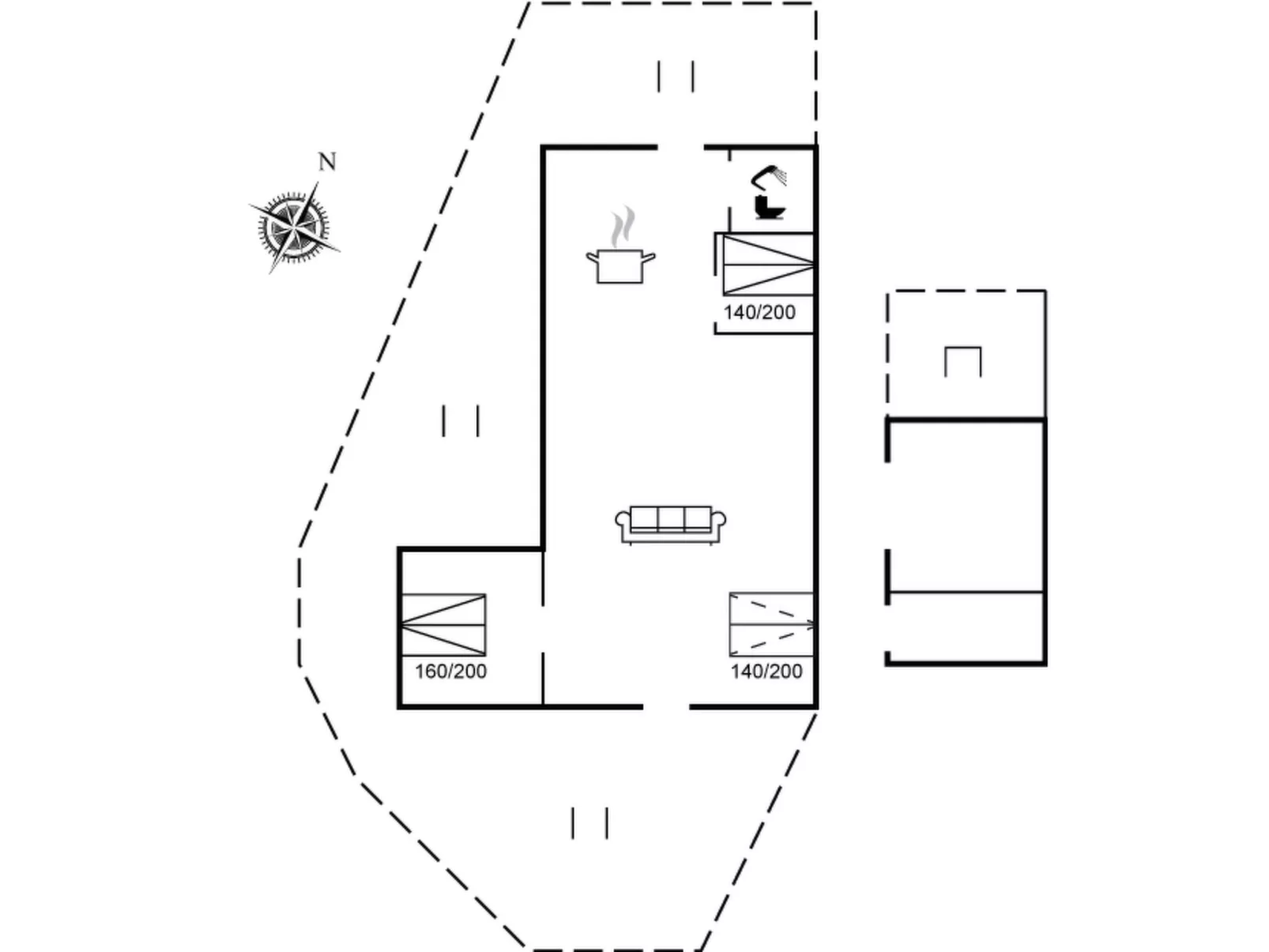 "Hilde" - 1.7km from the sea-Dedans