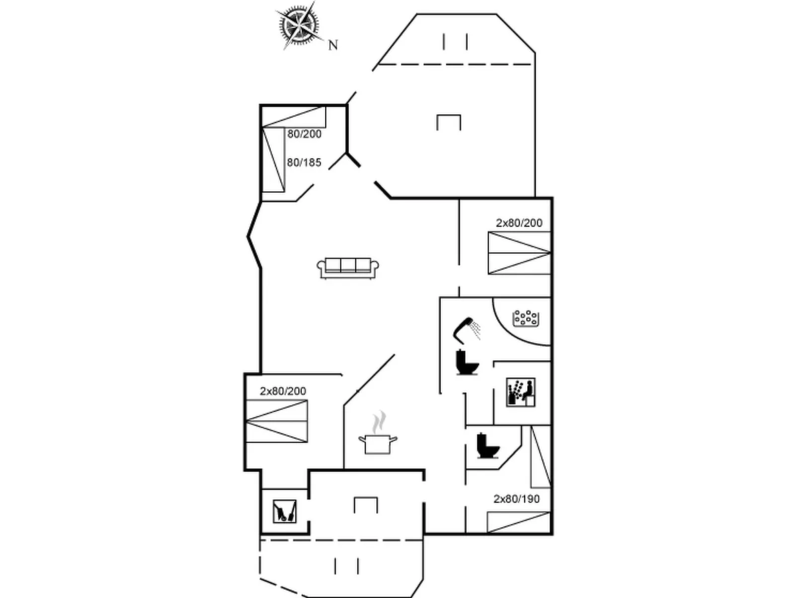 "Durita" - 600m to the fjord-Drinnen