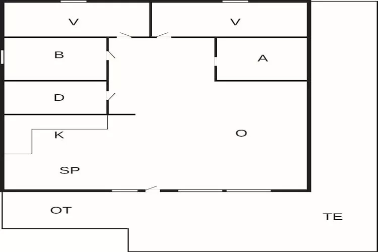 5 person holiday home in Thisted-By Traum-Floor plan