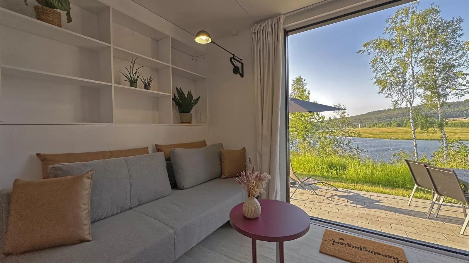 Feriendorf Seeblick - Tiny Chalet Nr 3-Living room