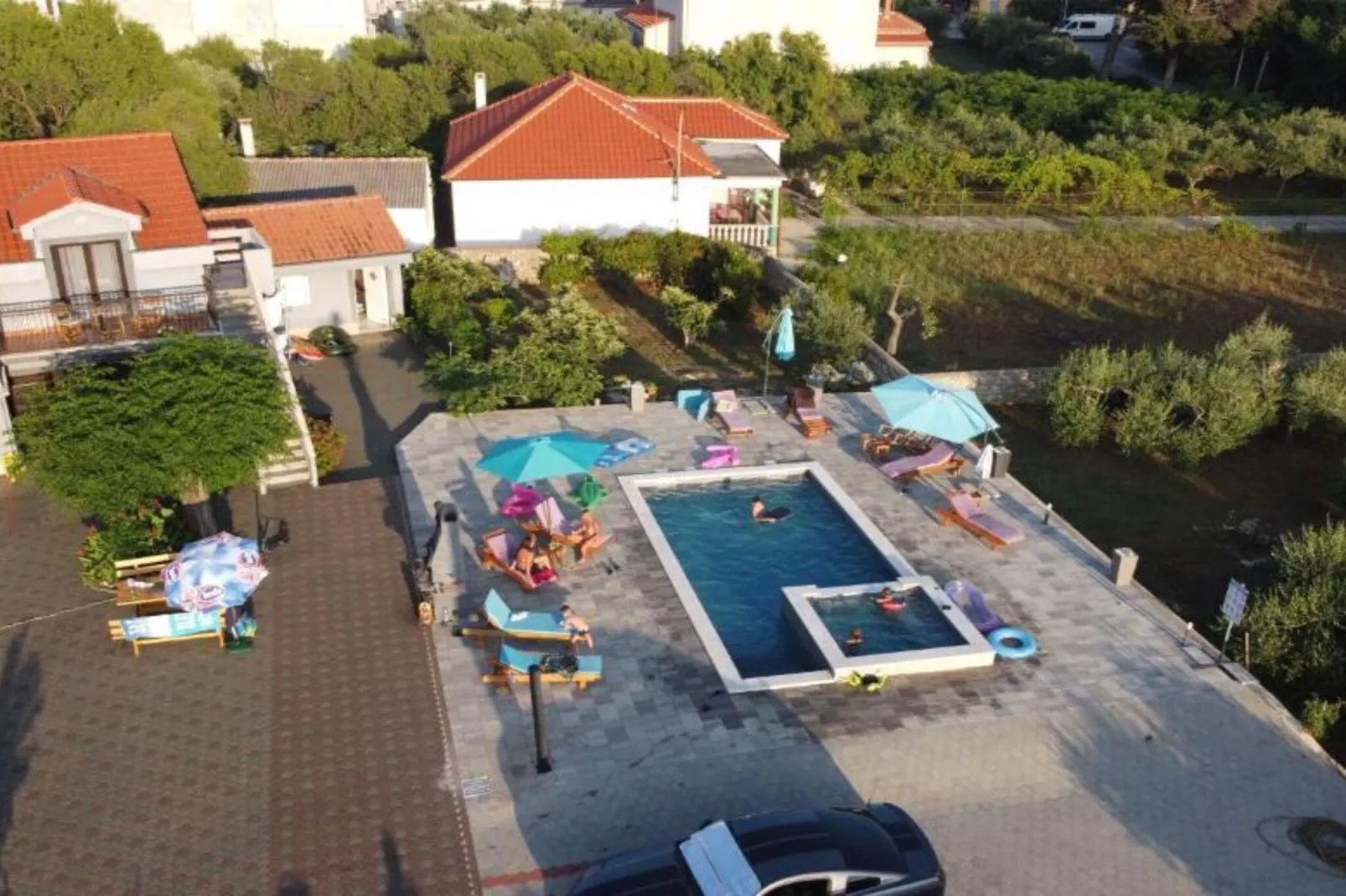 Apartments Franica with Heated Pool and Hot-Tub - Two Bedroom Apartment with Balcony-Outdoor