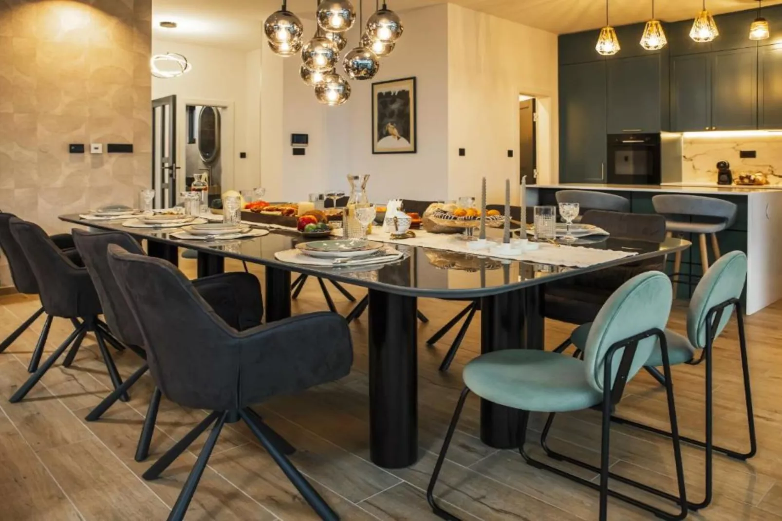 Luxury Villa Lara with Heated Pool, Hot-Tub and Sauna - Six Bedroom Villa with Pool-Dining room