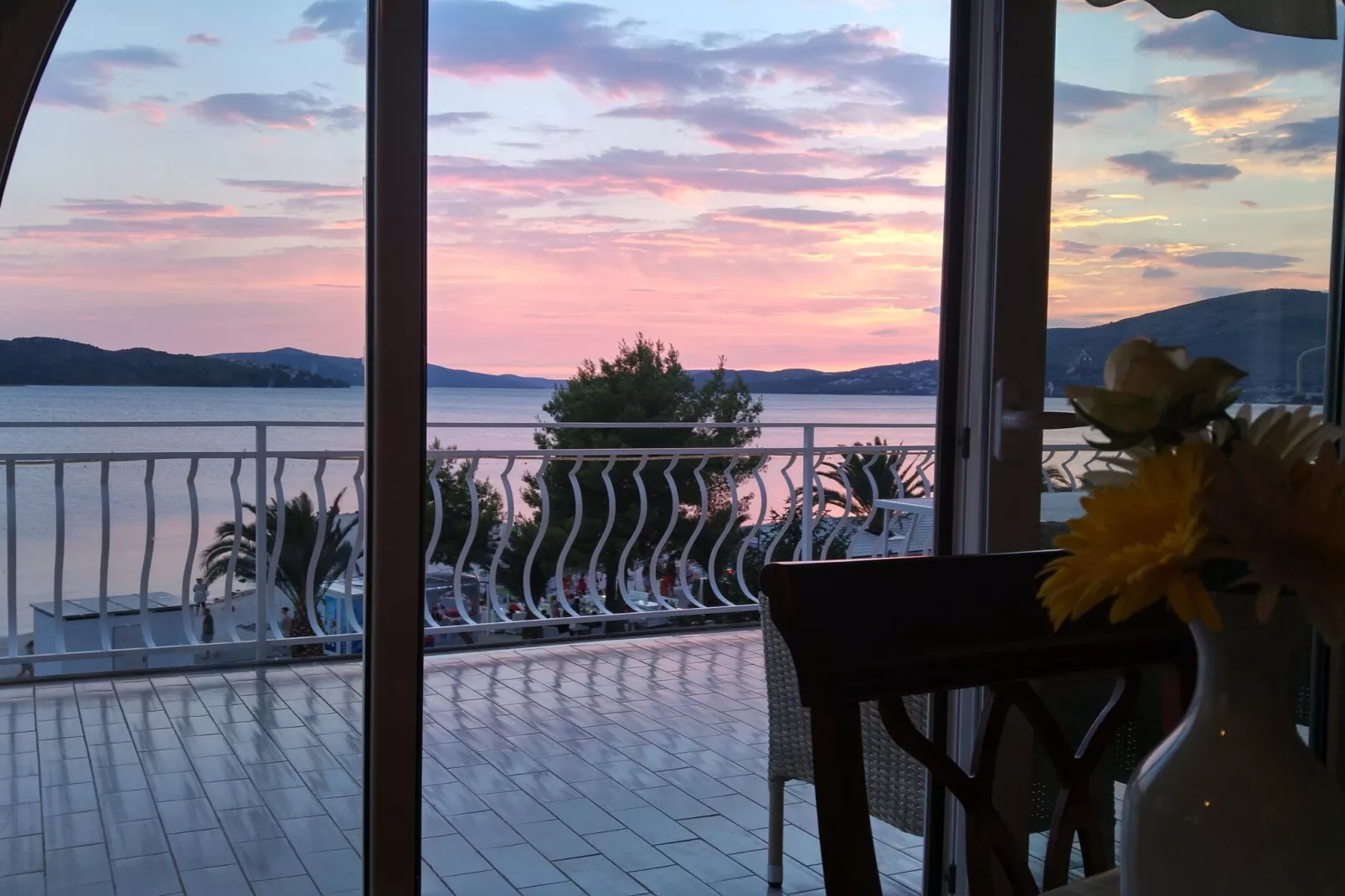 Apartments Jaman Dalmatica Čiovo - Three Bedroom Apartment with Sea View and Terrace-Terrace balcony