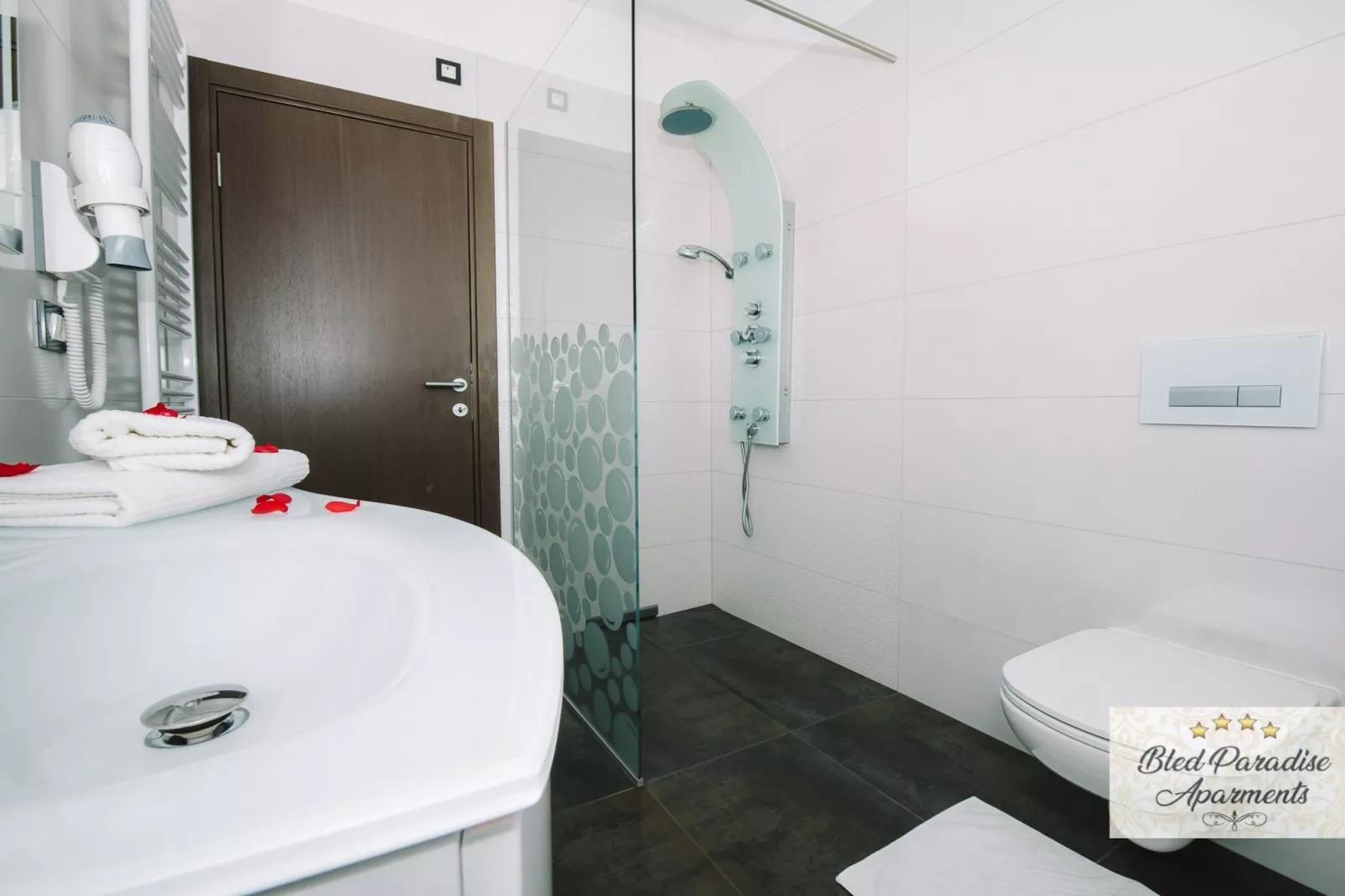 Bled Prestigious and Stylish Apartments - Two Bedroom Apartment with Balcony (owner 5)-Salle de bain