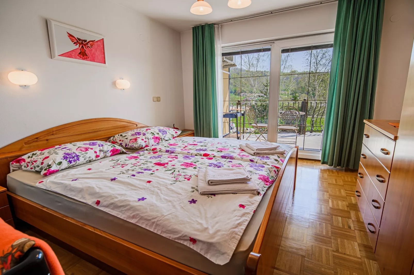 Sunny and Spacious Apartments with Terrace near Water Park - One Bedroom Apartment with Terrace-Bedroom