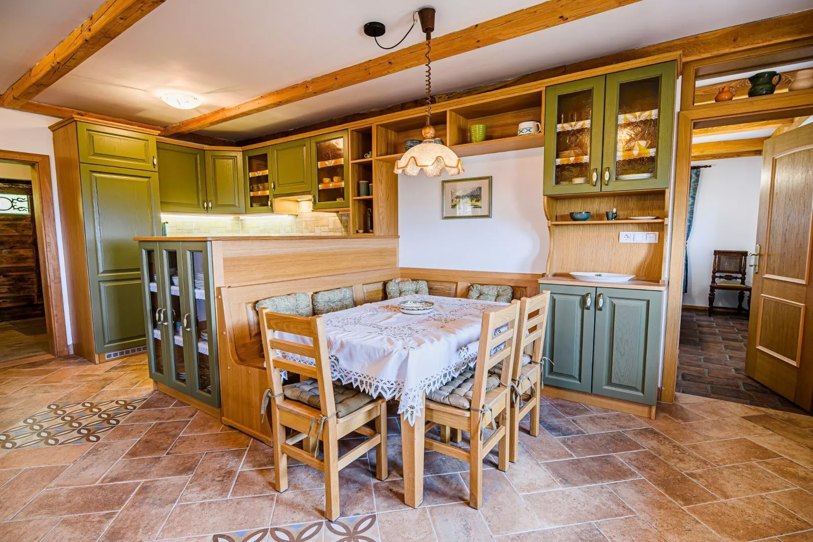 Hidden Authentic Haven Apartments - Two Bedroom Apartment with Balcony-Dining room