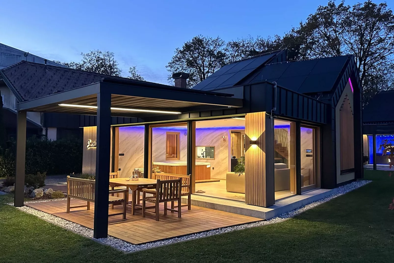 Elegant Warm Bliss Hideaway Escape Lodge - Holiday Home with Hot-Tub and Sauna (owner Excellency)-Extérieur