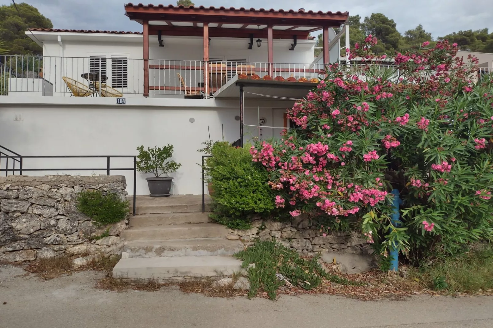 Apartment Ana Gradina - Vela Luka - Two Bedroom Apartment With Terrace And Sea View-Outdoor