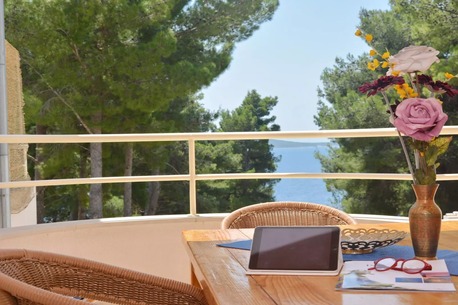 Seafront Apartments Deveron - Duplex Two Bedroom Apartment with Balcony and Sea View (Island)-Terrace balcony