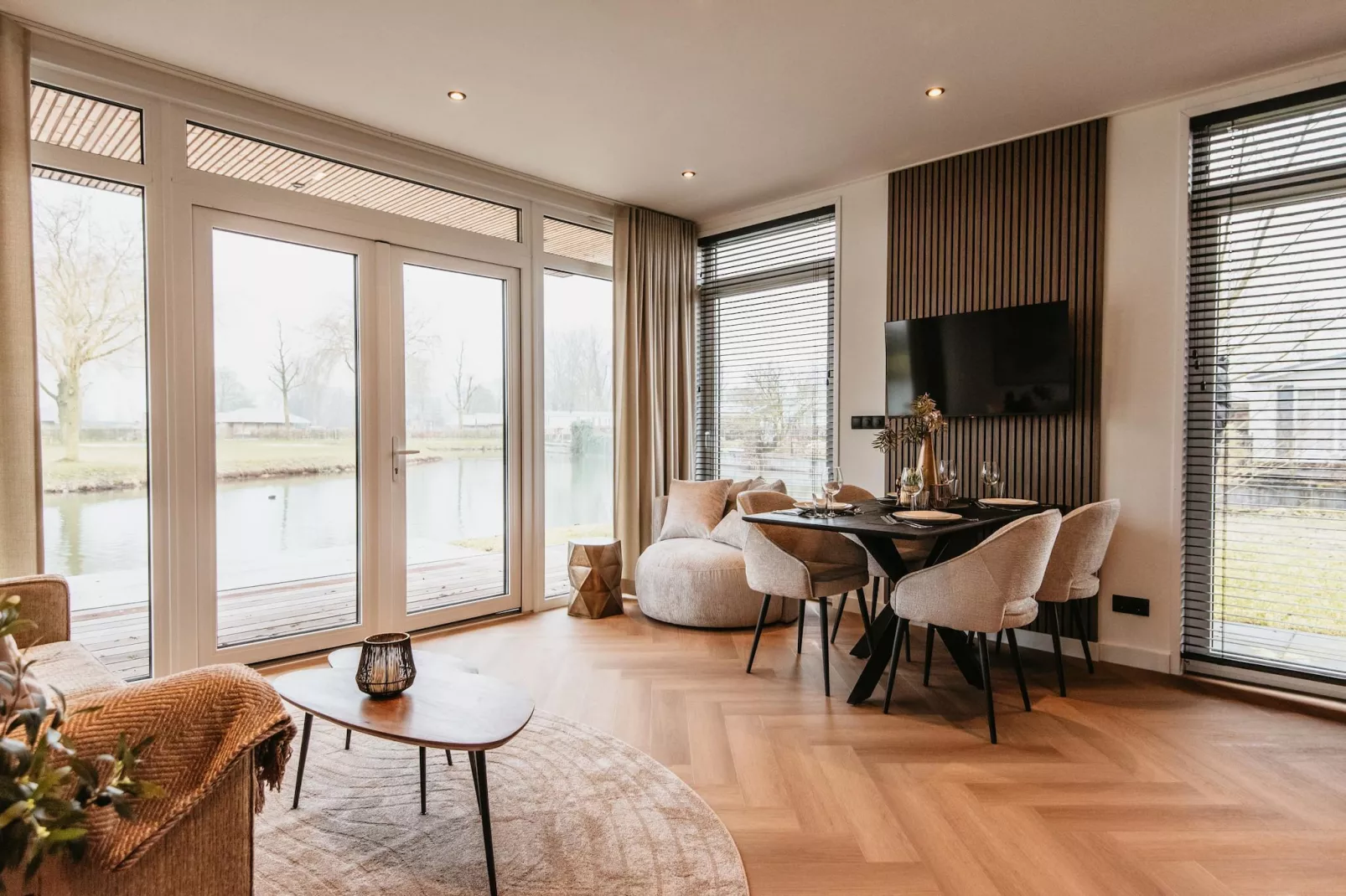 Chalet aan het Water - Betuwse Hofjes - 4P-Wohnzimmer