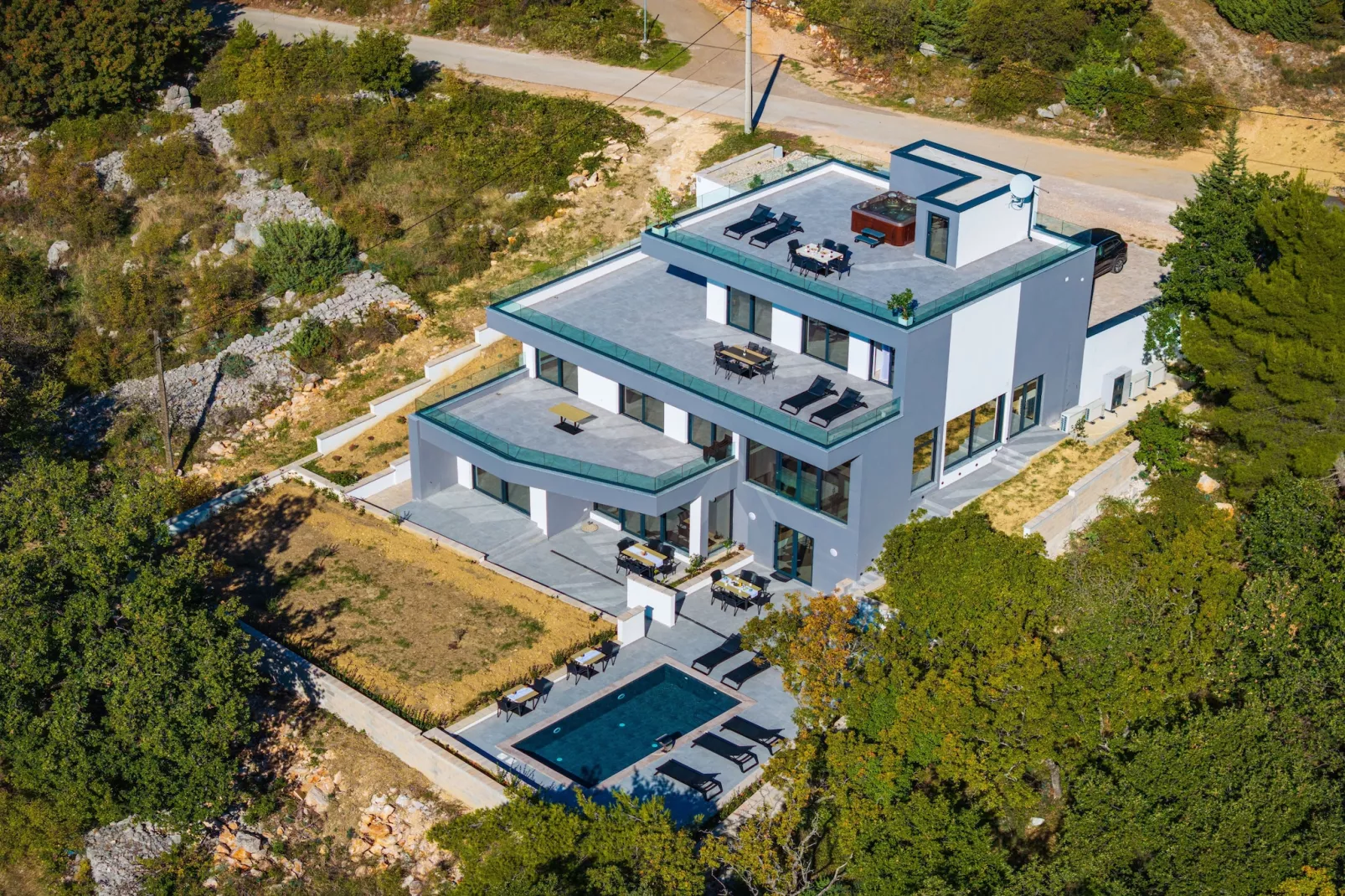 Sea view Villa Senti-Extérieur été