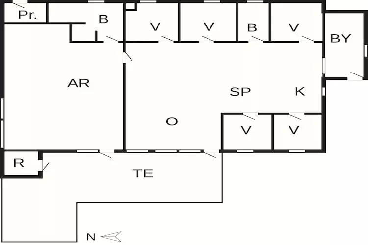 Maison de vacances pour 10 a Nordborg-Plan