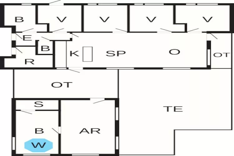 12 person holiday home in Løkken-By Traum-Floor plan
