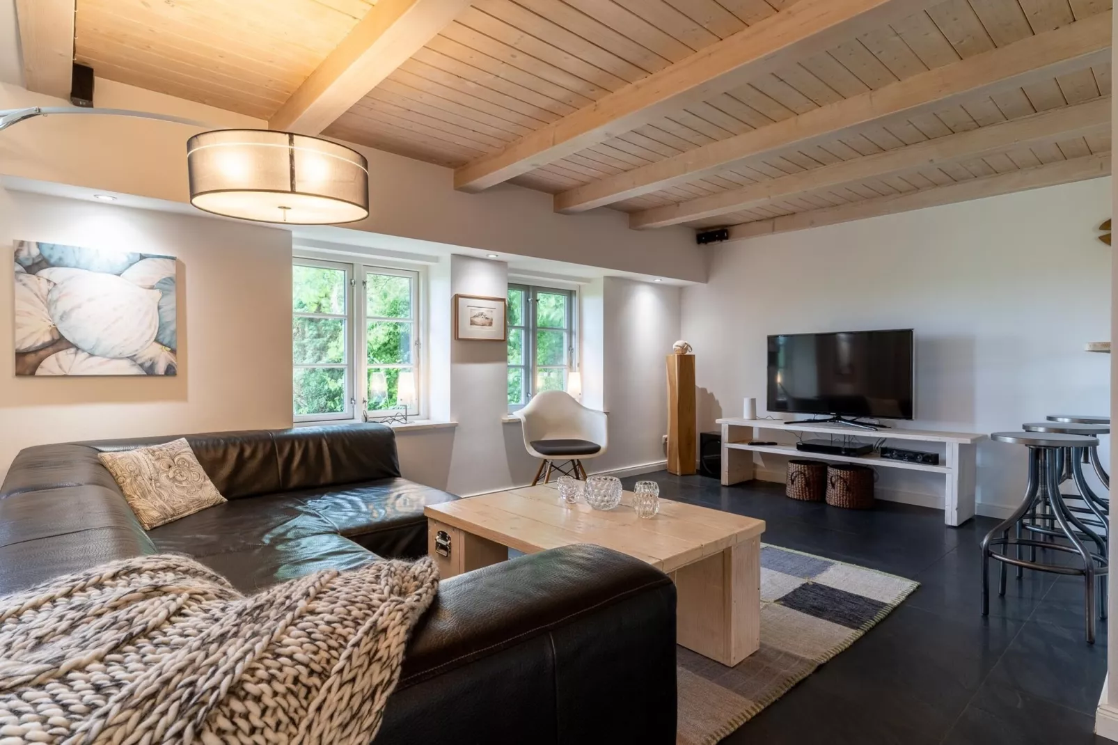 Ferienhaus Hygge Westerhever-Wohnzimmer