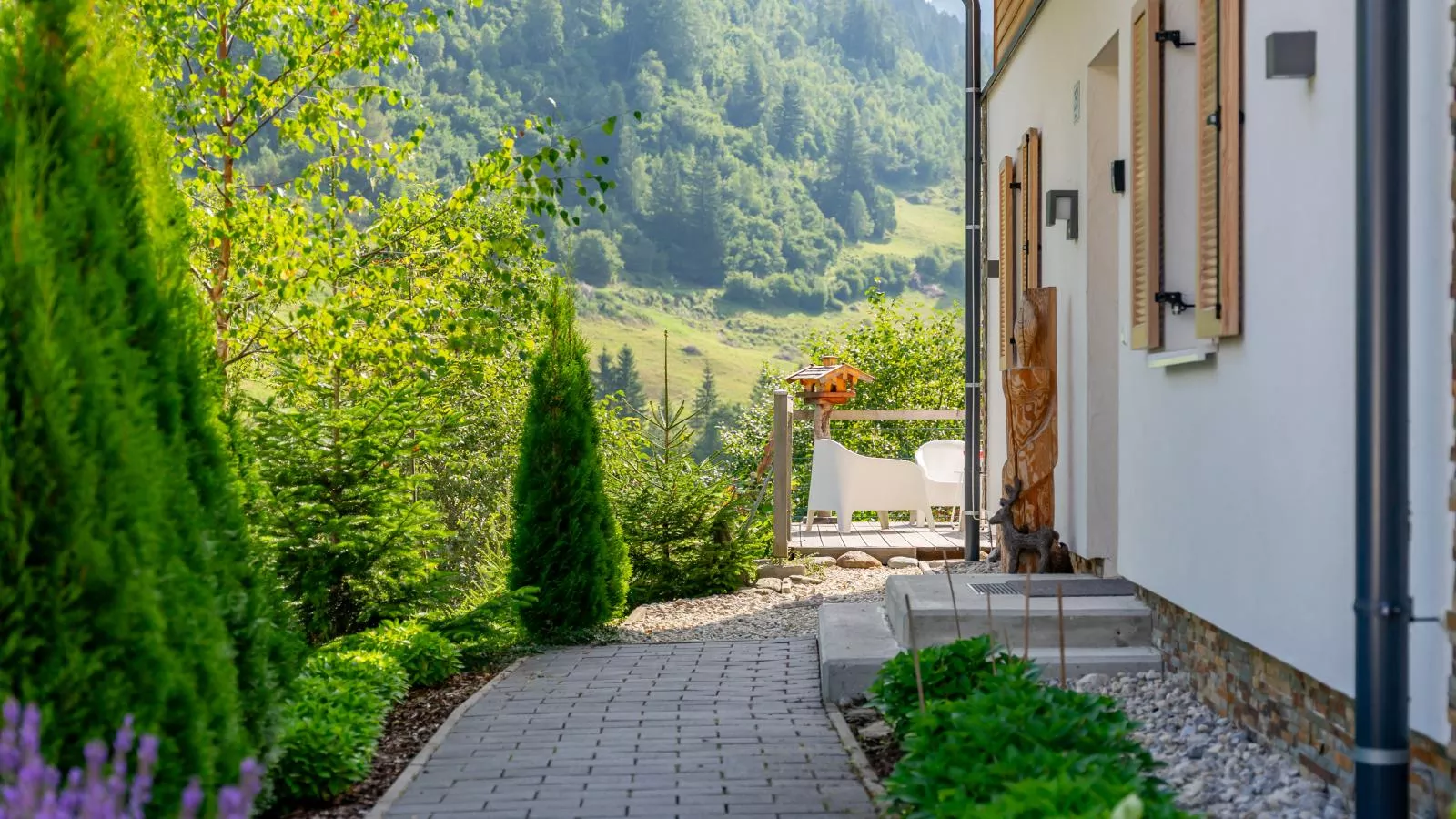 Chalet Karibu-Außenbereich Sommer