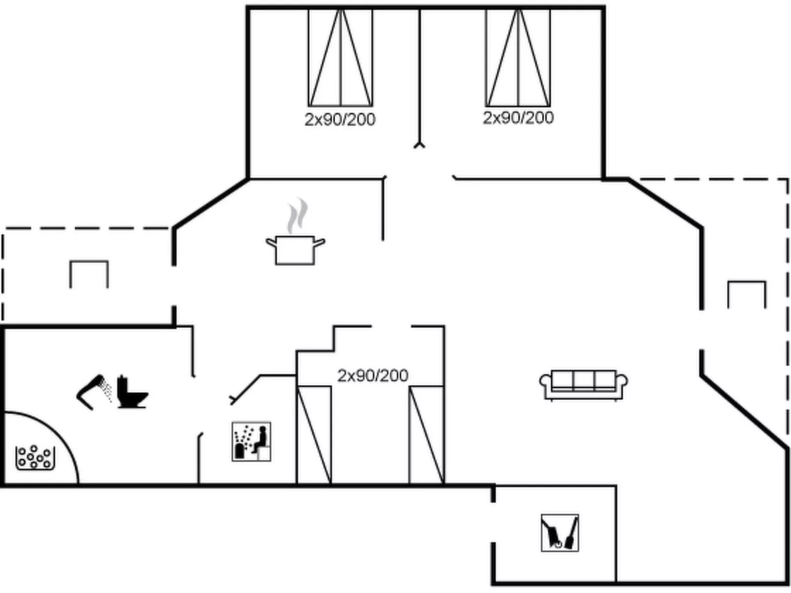 "Dory" - 1.0km from the sea-Inside