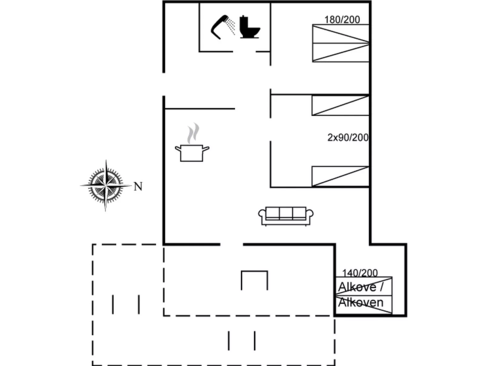 "Fleur" - 50m from the sea-Inside