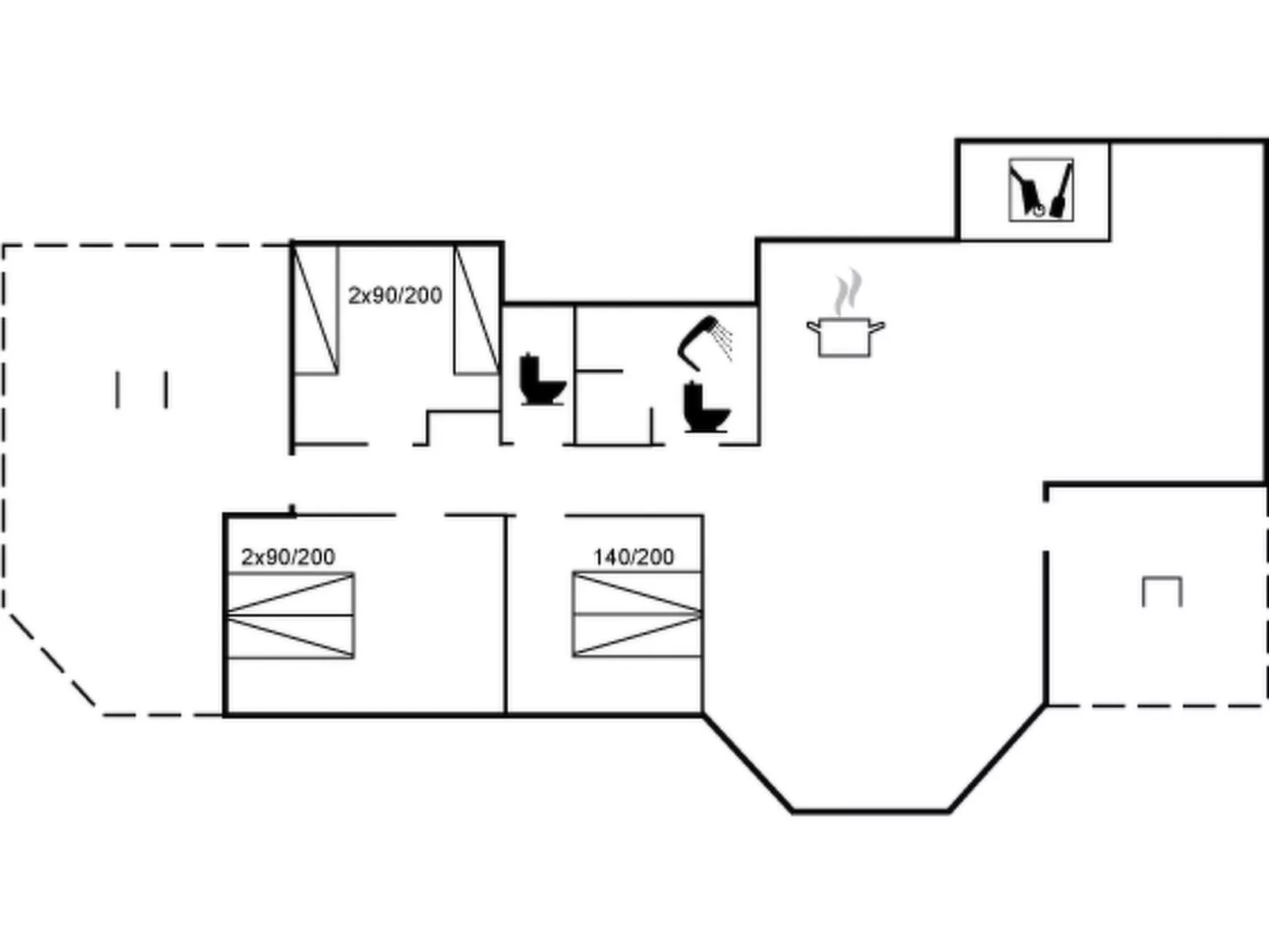 "Klint" - 1.7km from the sea-Drinnen