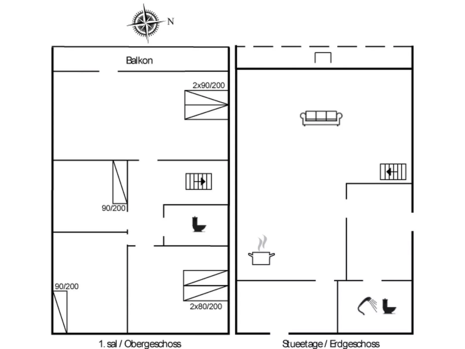 "Akeleje" - 900m from the sea-Inside