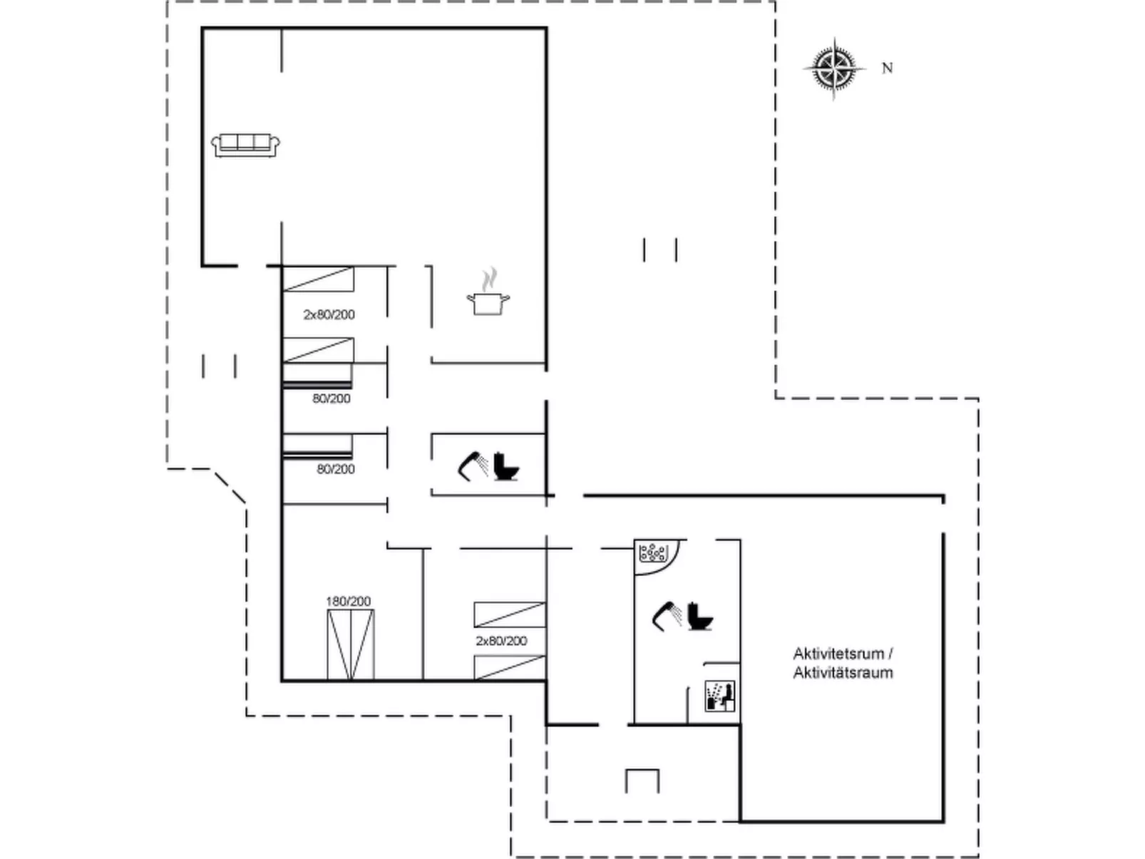 "Germund" - 770m from the sea-Dedans