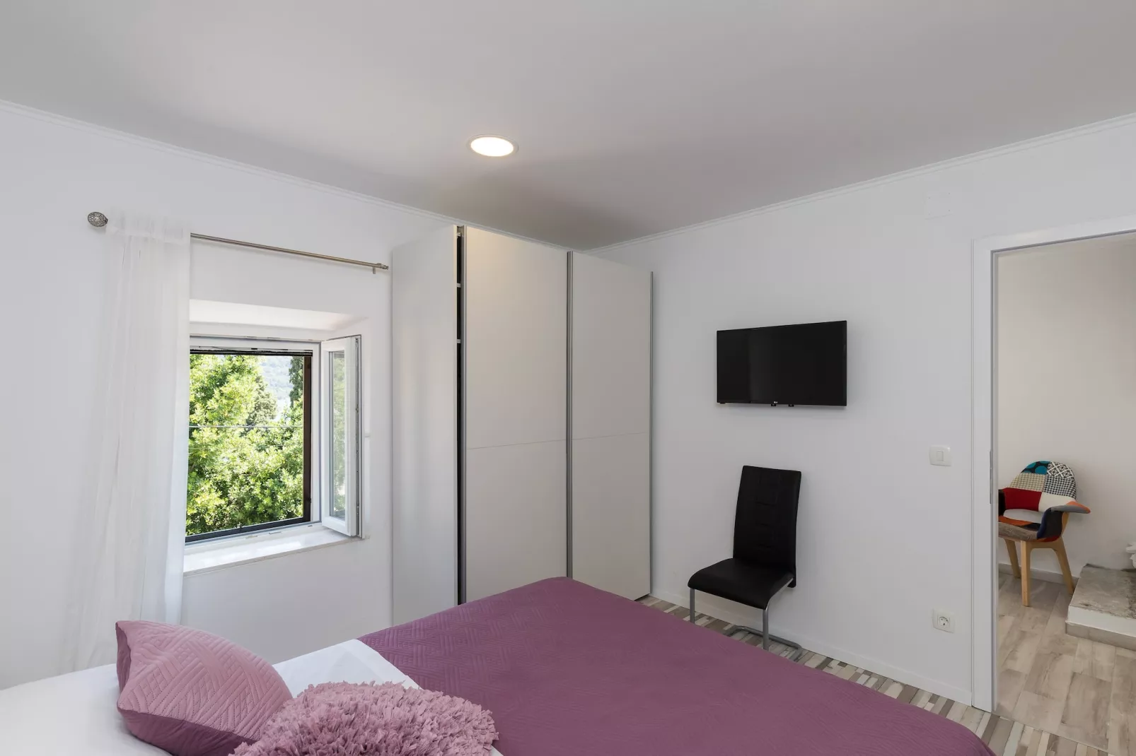 Holiday Home Monika - Two Bedroom Holiday Home with Terrace and Sea View-Bedroom