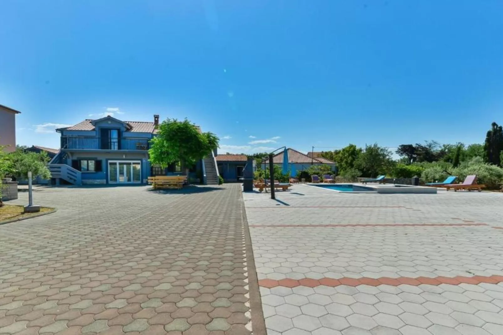 Apartments Franica with Heated Pool and Hot-Tub - Two Bedroom Apartment with Balcony-Outdoor